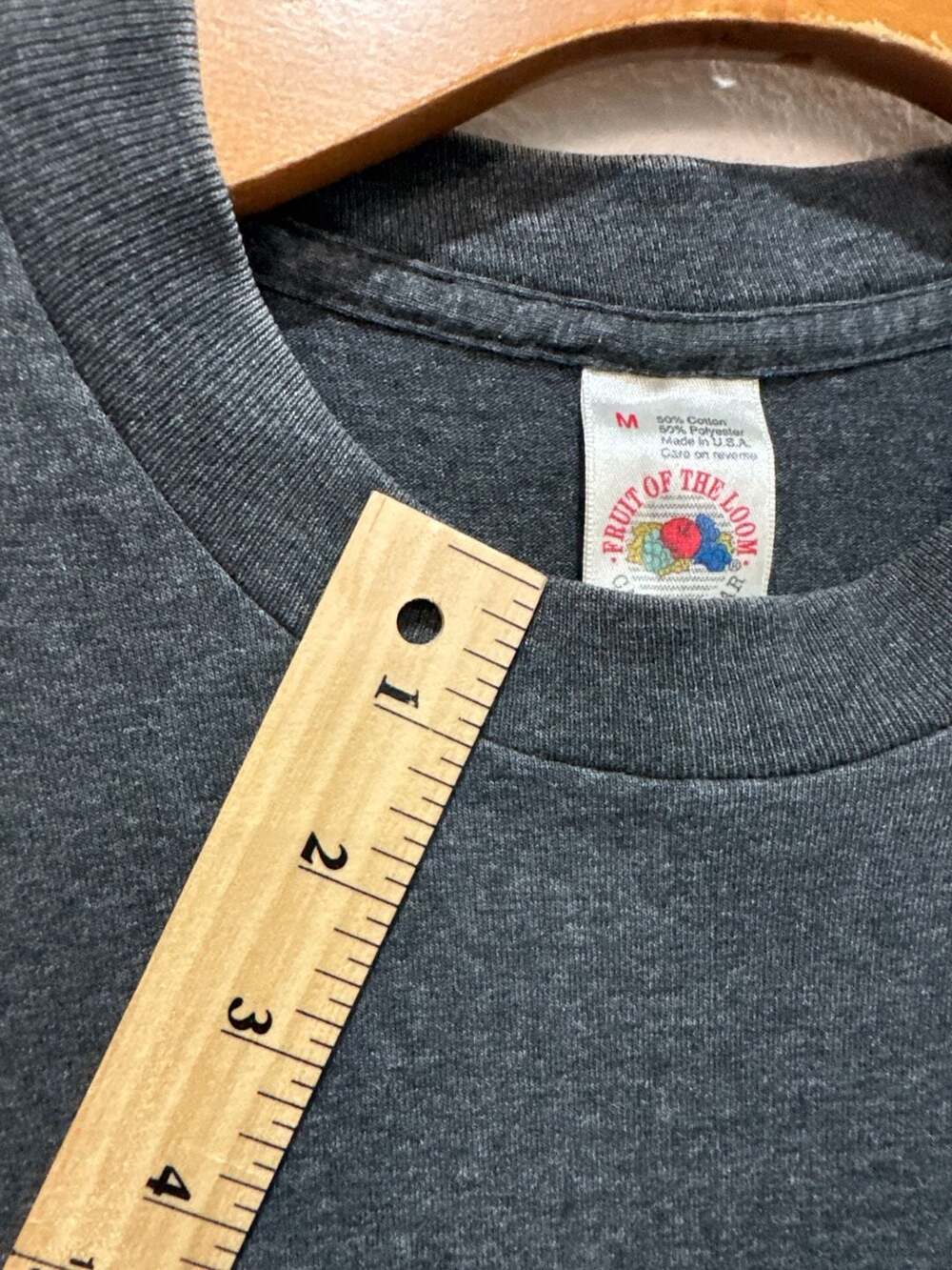 Vintage Guess Jeans U.S.A. Logo T-Shirt Charcoal Grey Size M - Picture 6 of 9